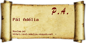 Pál Adélia névjegykártya